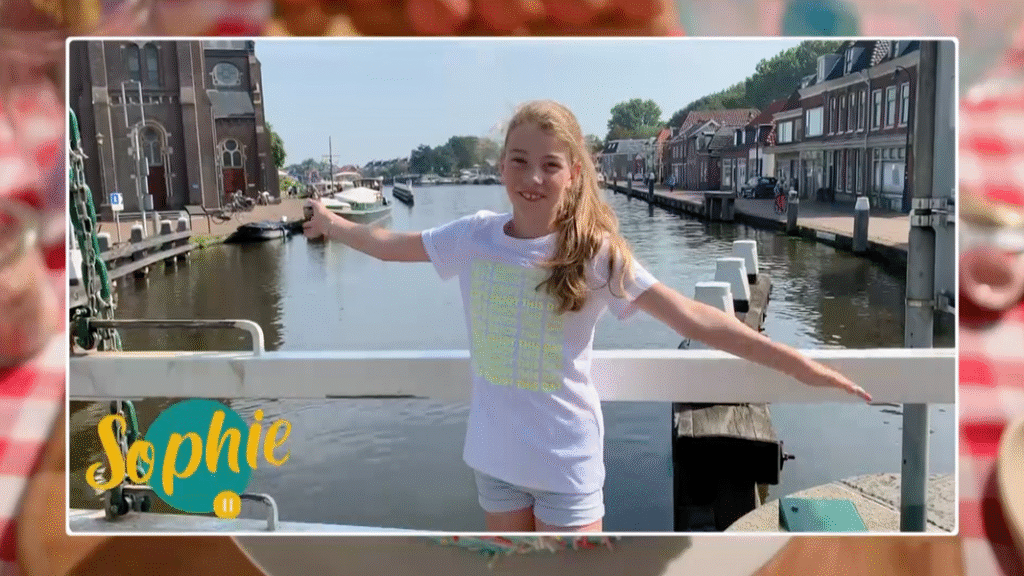Sophie is een van de finalisten van het eerste seizoen van Heel Holland Bakt Kids!