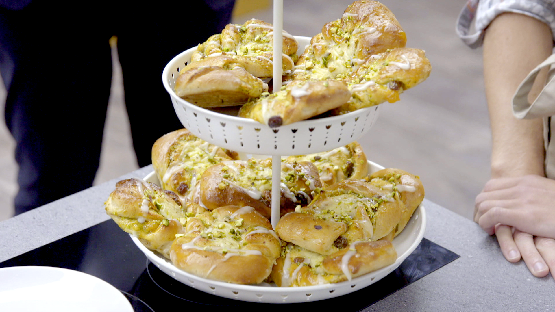 Kardemom-pistache koffiebroodjes