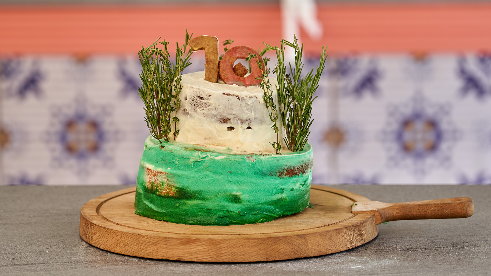 Vanillecake met perenjam