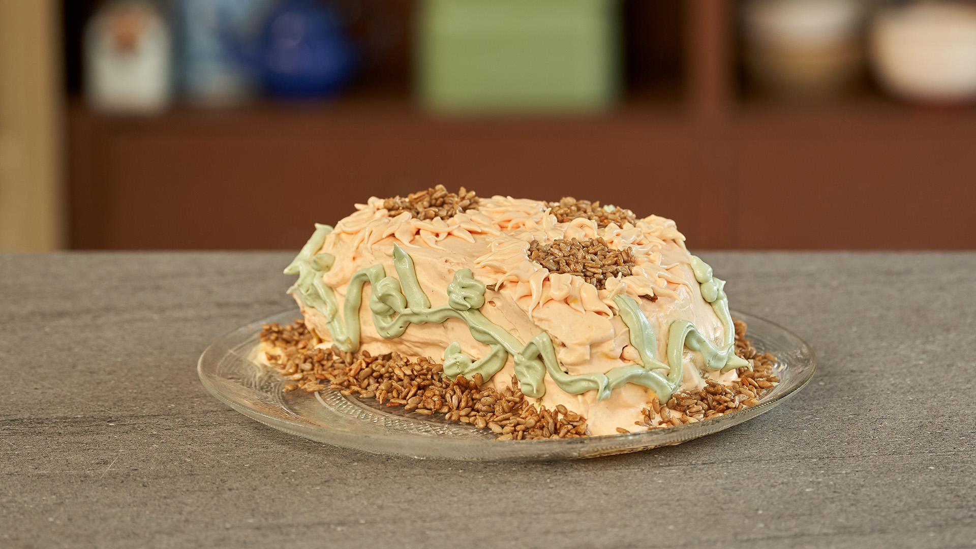 Amandelcake met passievrucht