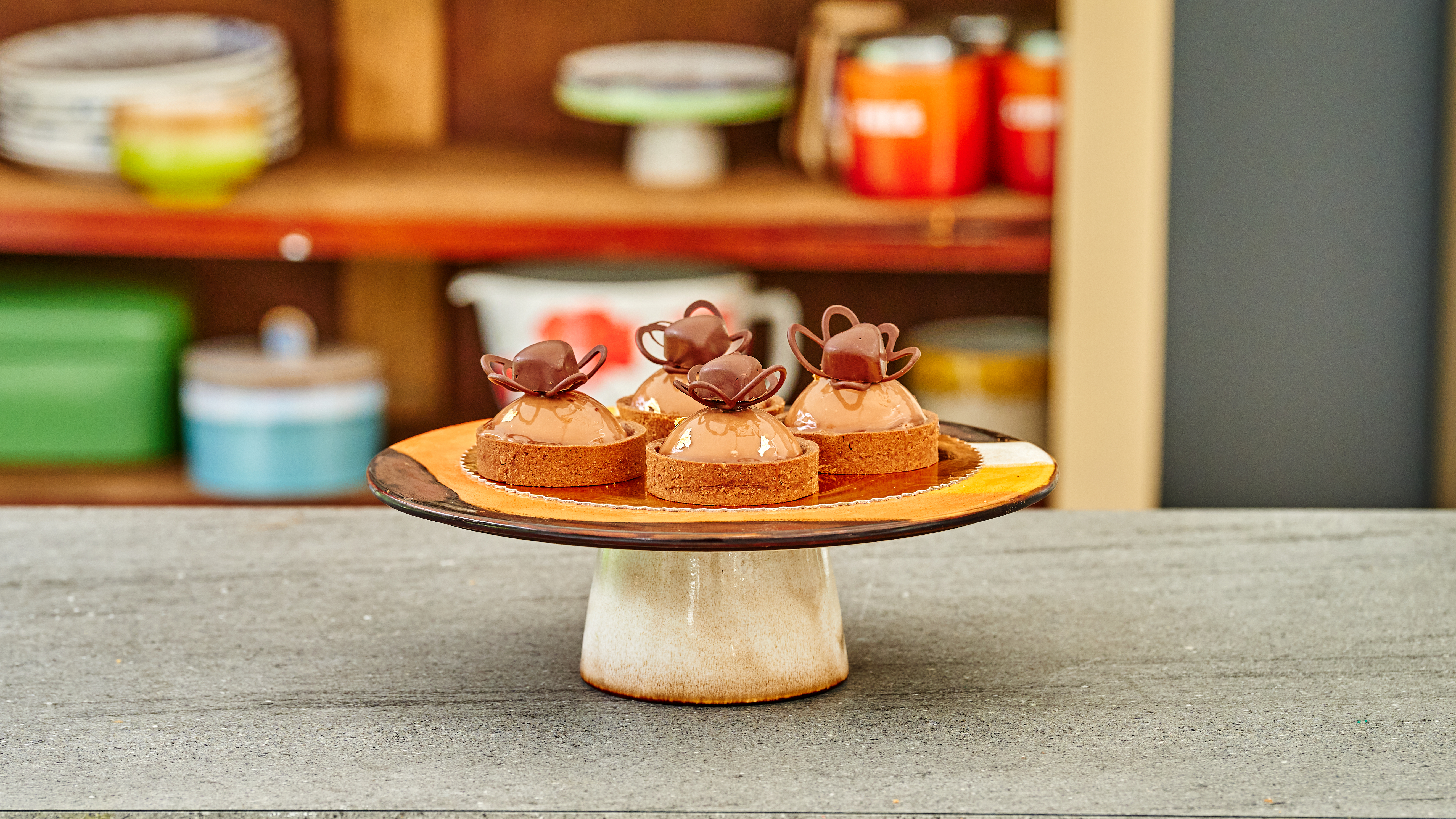 Chocolade bolgebakjes