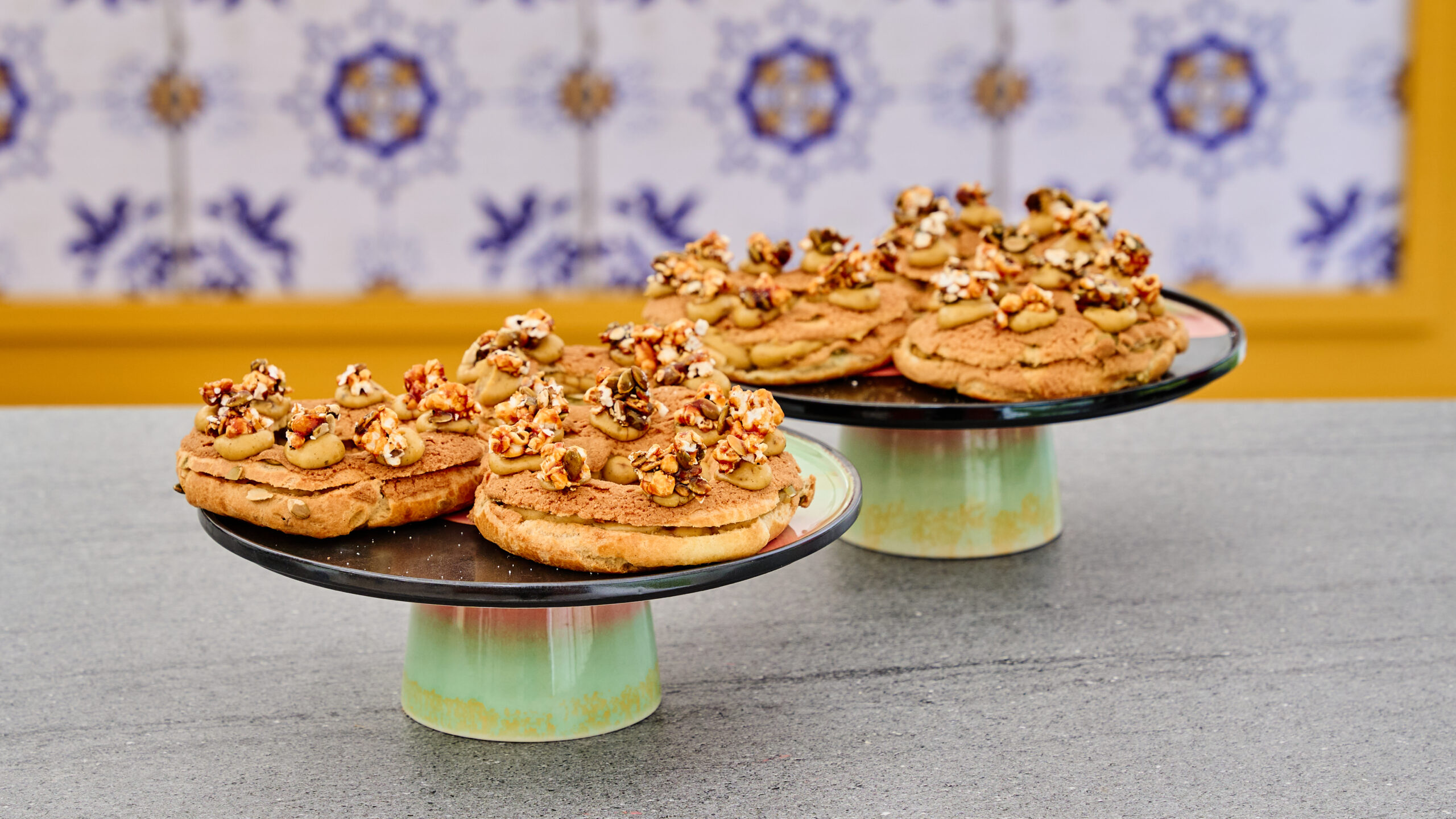 Paris Brest met pompoenpitten praliné en limoencrème