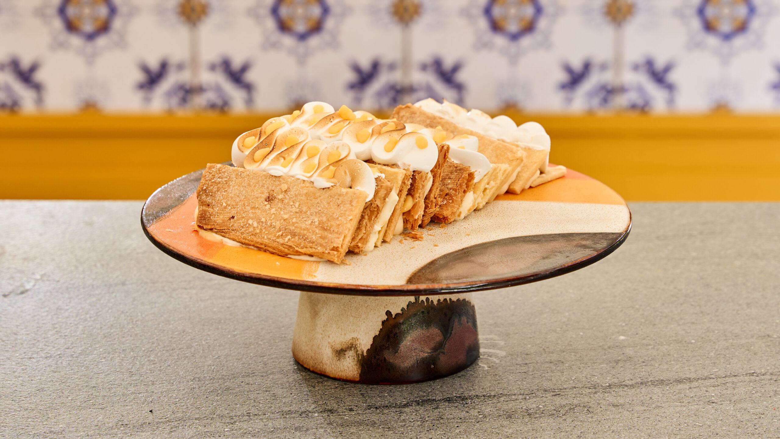 Millefeuille met lemon curd en Italiaanse meringue