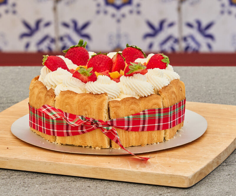 Charlotte Russe met sinaasappel en spritsen