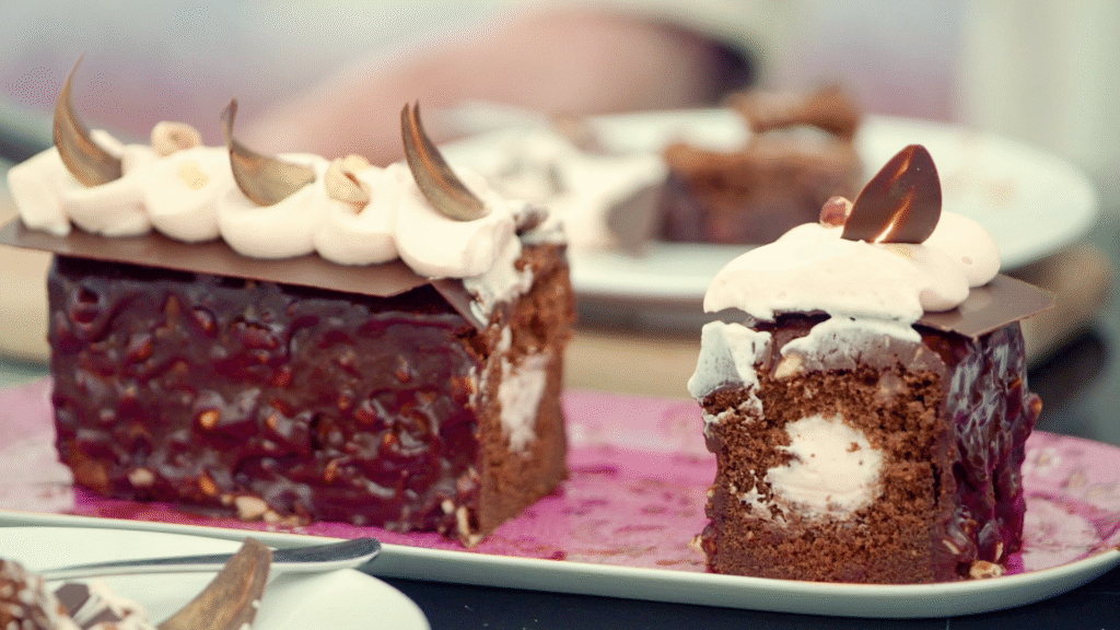 Chocolade-hazelnootcake van Bianca.