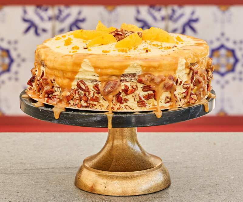 Sticky toffee cake met salted karamel