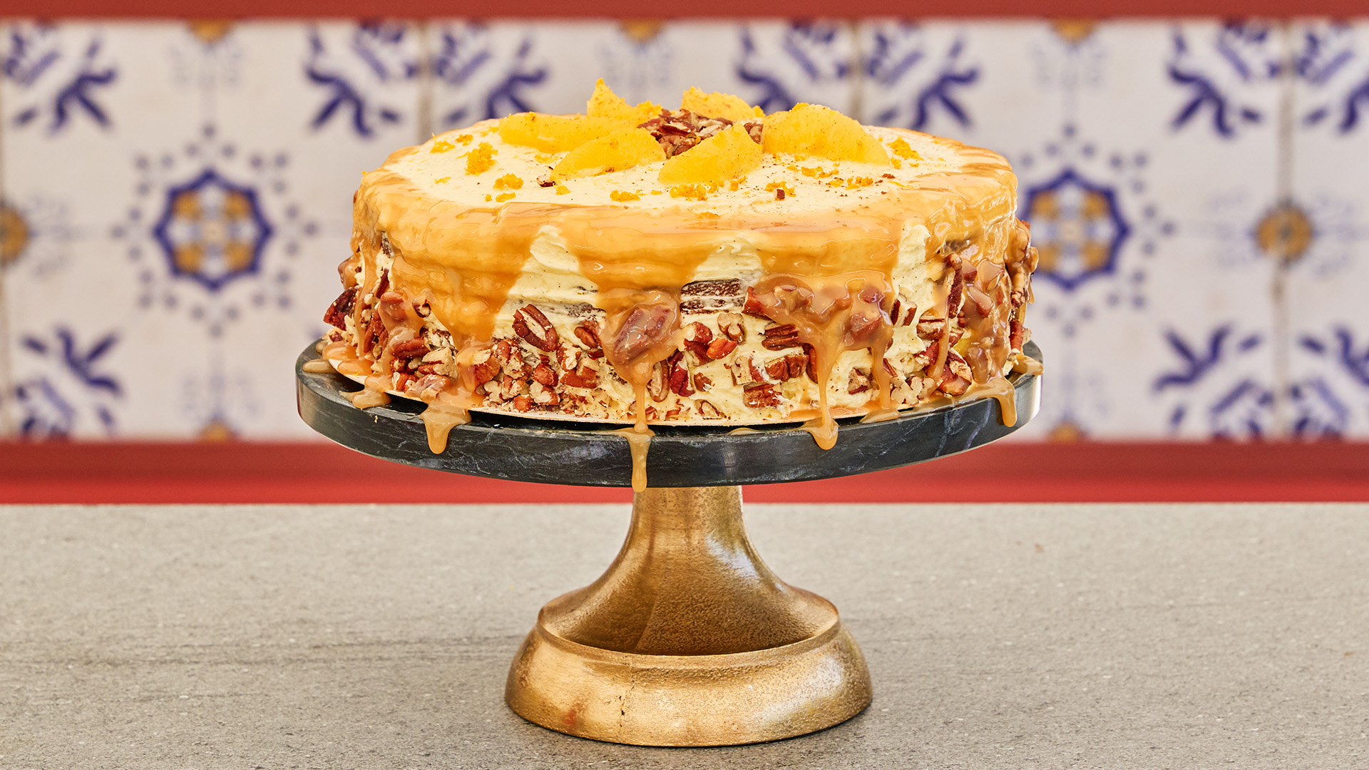 Sticky toffee cake met salted karamel