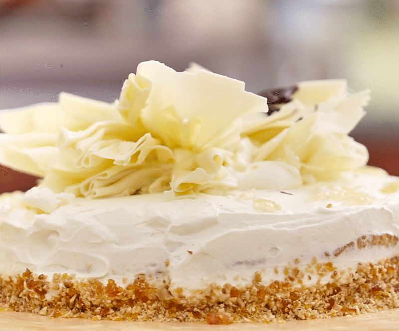 Yuzu aardbeien slagroomtaart