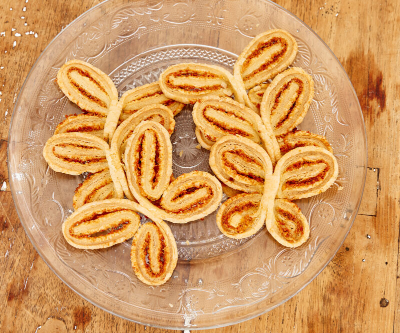 Luxe verfijnde kaasvlinders naar recept van Robèrt