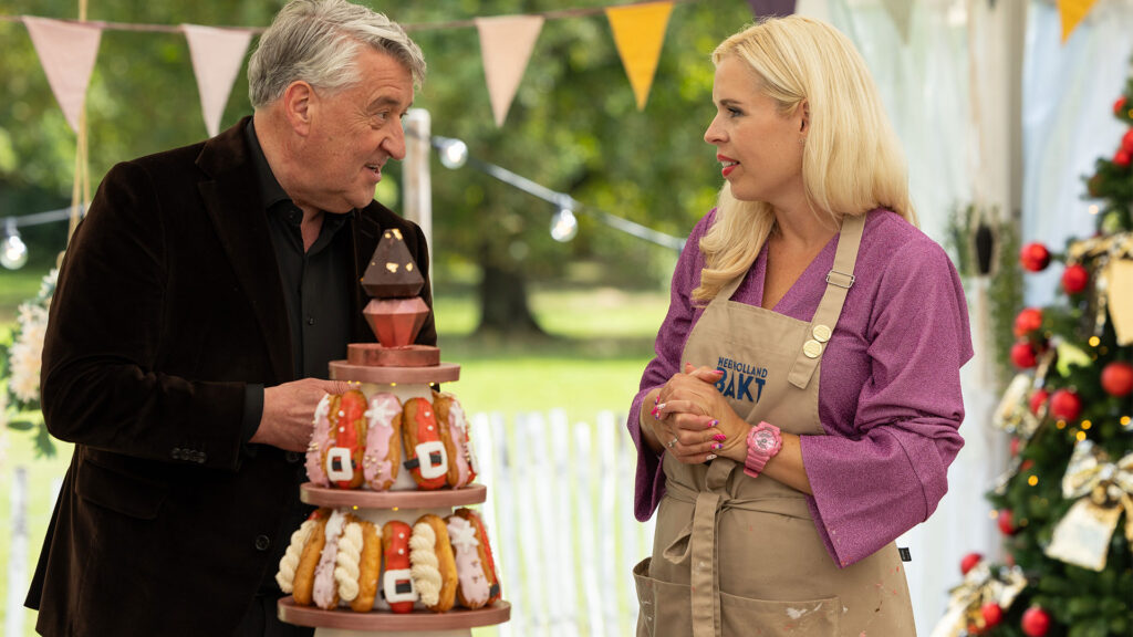 Bianca en Robèrt in de tent van Heel Holland Bakt.