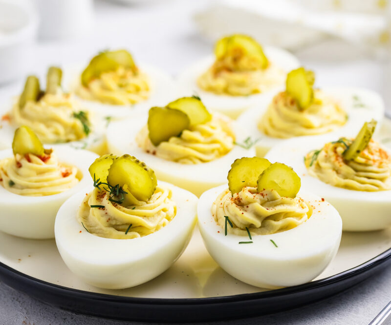 Altijd goed met oudjaar: gevulde eitjes