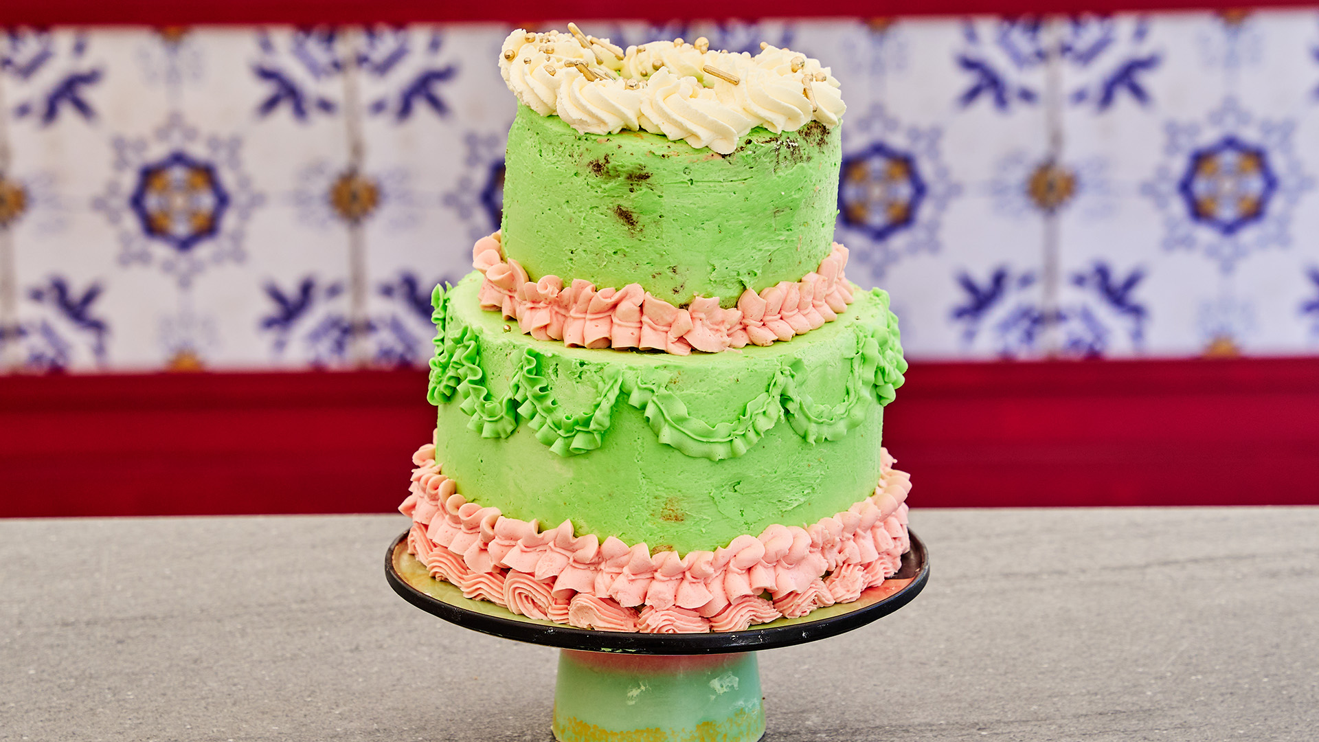 Marie Antoinette met bosvruchten en Zwitserse room
