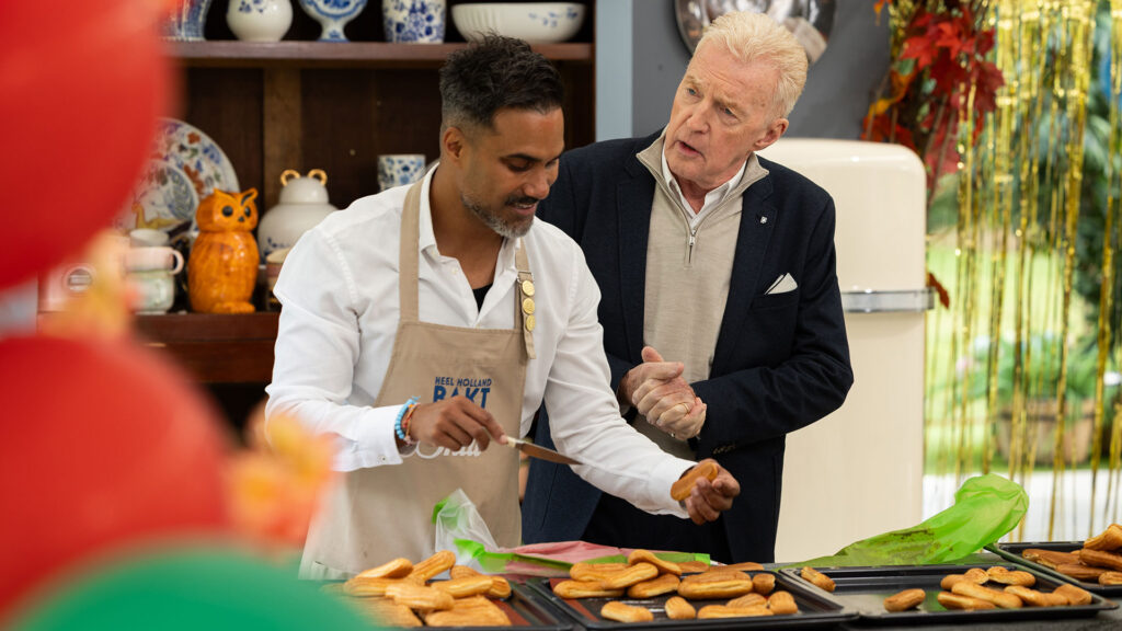 Shai en André in de tent.