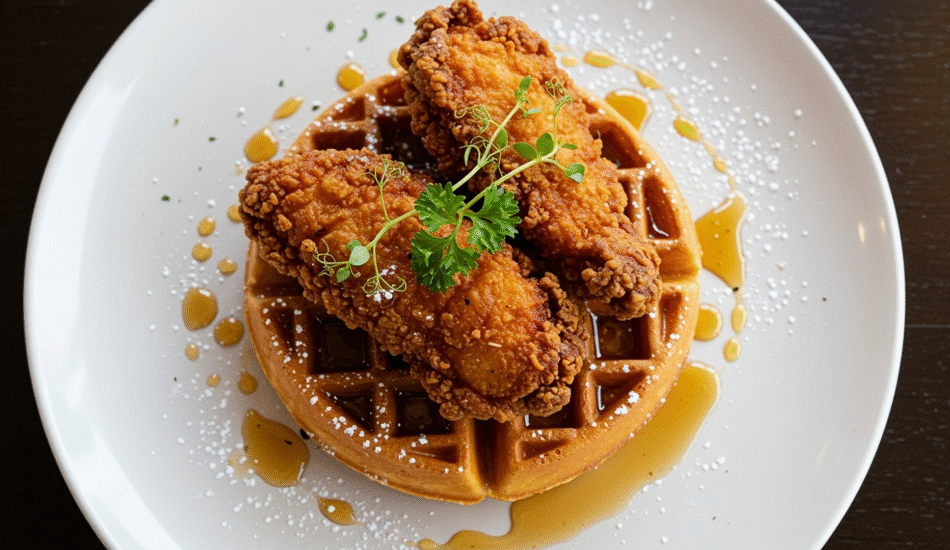 chicken and waffles