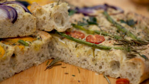 Doorsnede van Focaccia van Rik