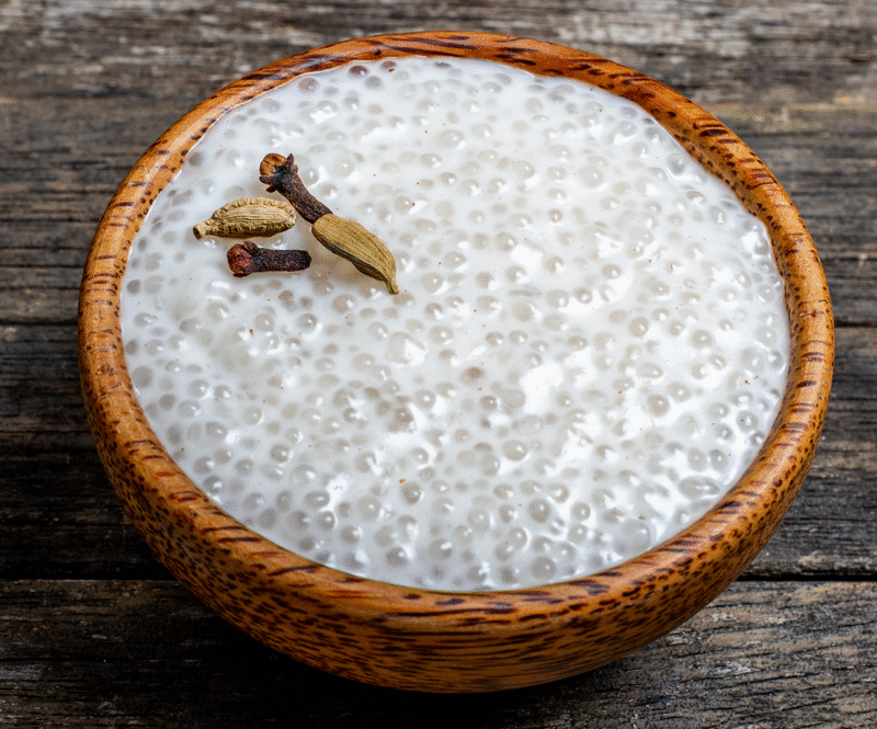 Thaise sagopap met kokosmelk