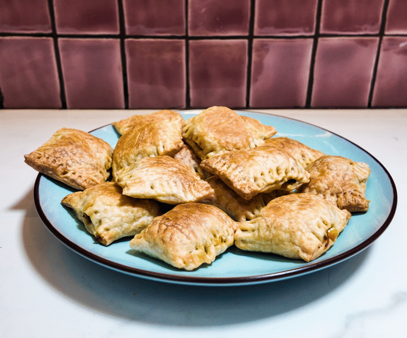 Knapperige Surinaamse pasteitjes met kip