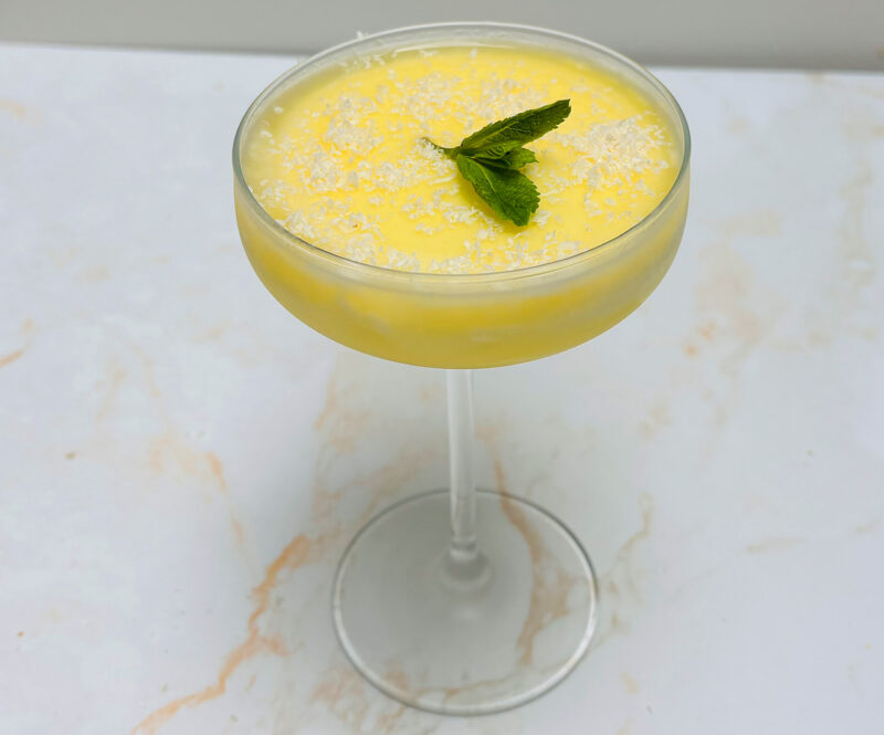 Pina colada panna cotta (panna colada)