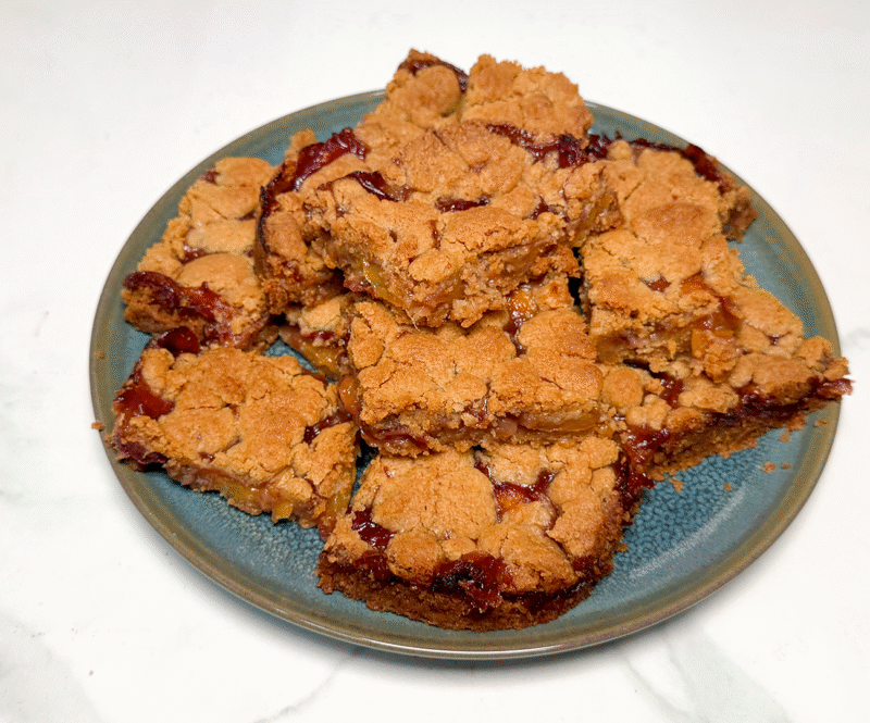 Peach crumble bars: zomers bakken met verse perziken