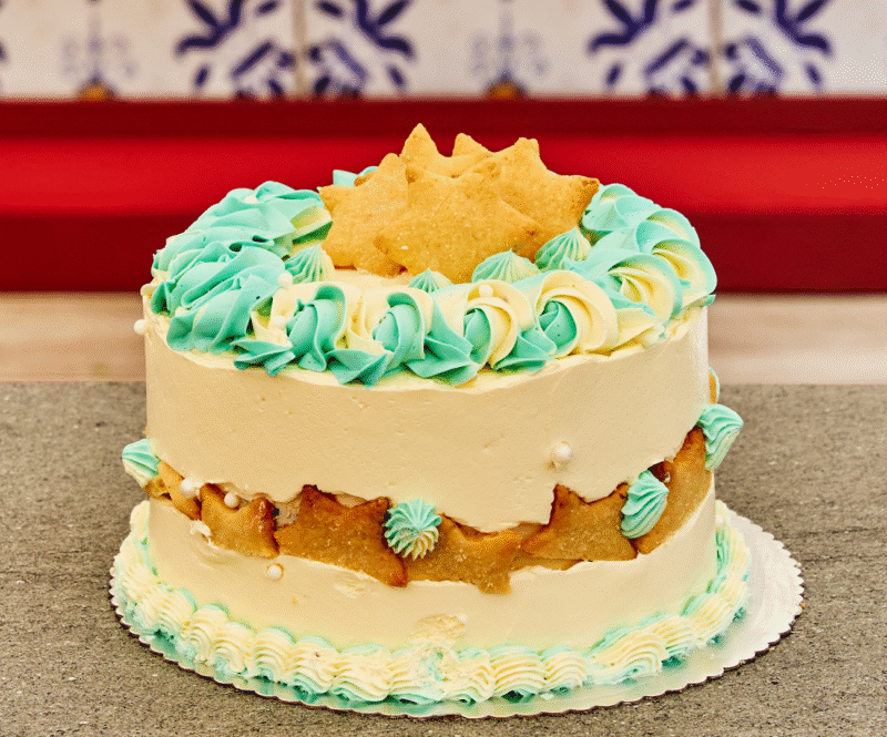 Fault line taart met chocoladecake en kokos